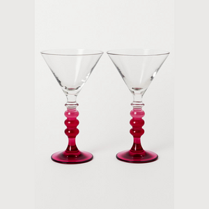 VTG  Pier One collectible PIC18 martini cocktail 
Glass set- discontinued.